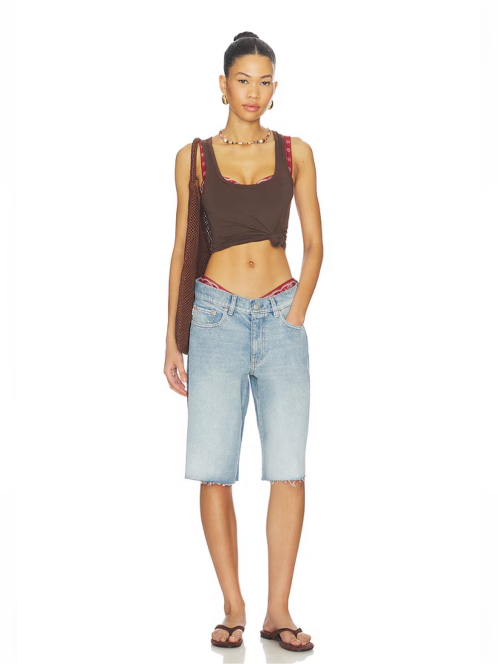 DL1961 Revolve Lucila Low Rise Relaxed Denim Short Vintage Light Jorts Bermuda
